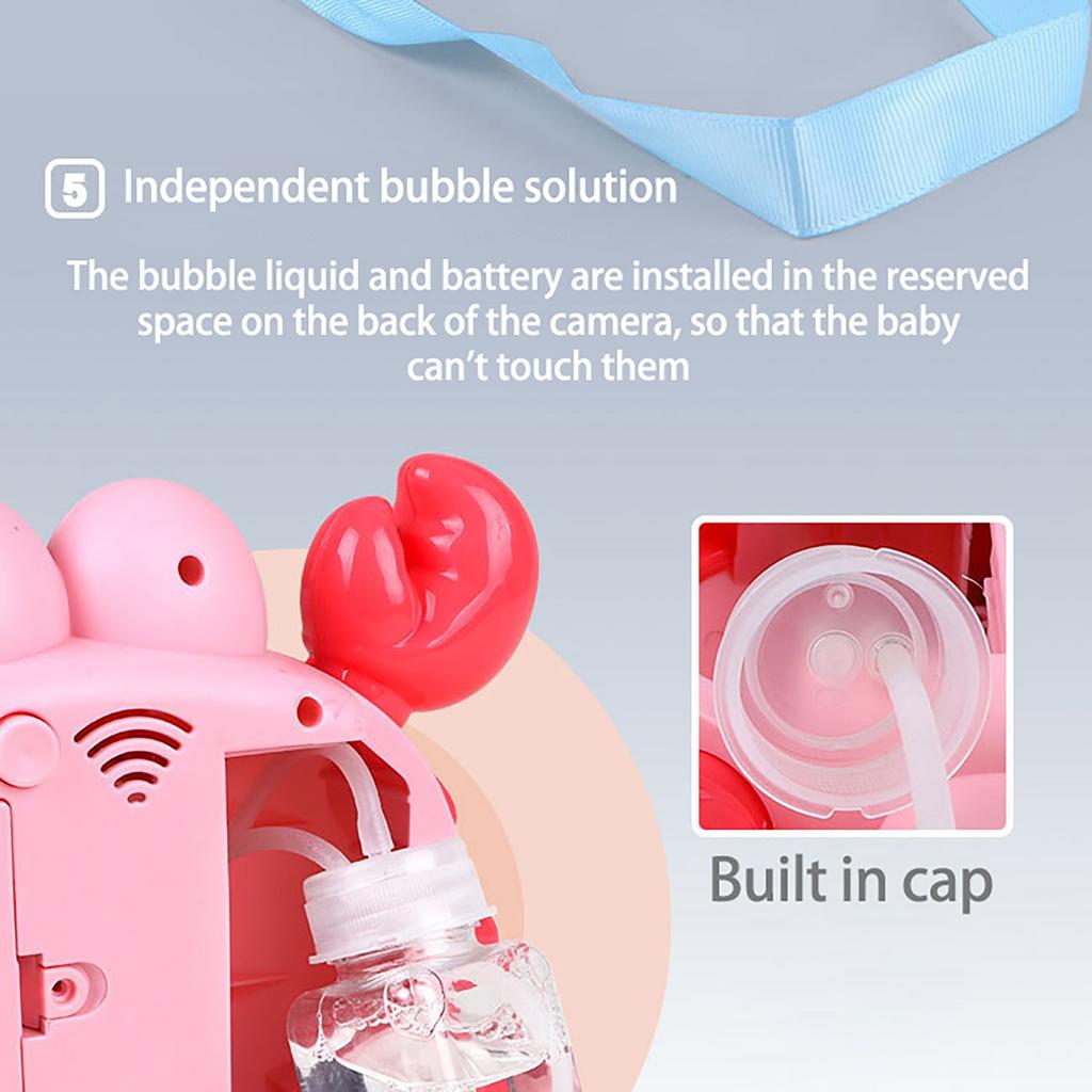 Машина для мыльных пузырей игрушка-краб огнетушитель электрический детский уличный летний игрушка 60 мл