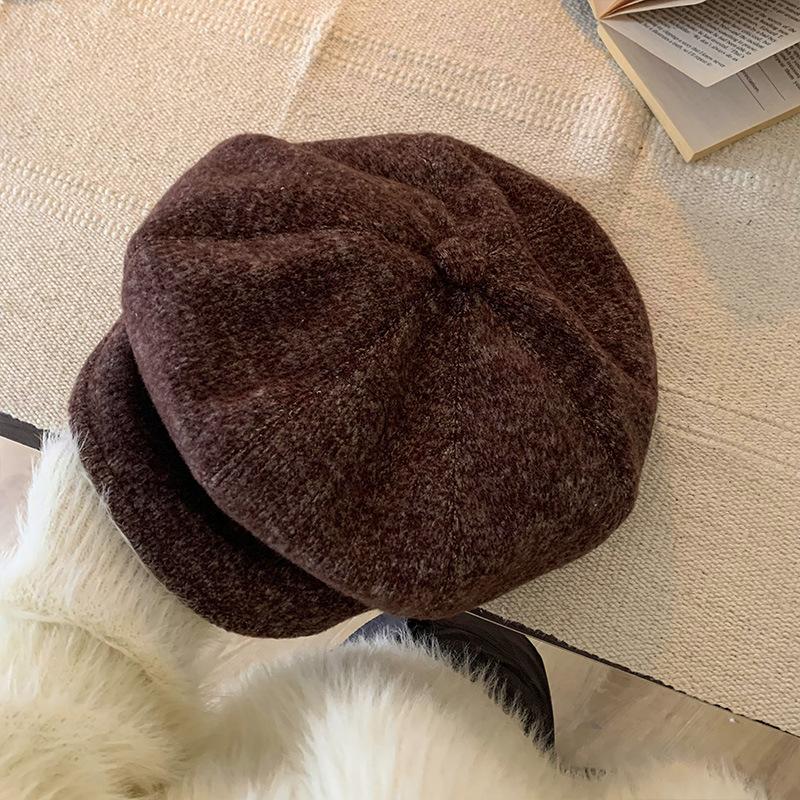 Women S Vintage Beret Hat Large Head Size Versatile Painter Hat