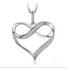 Geometric 8-Shaped Heart Necklace - Elegant Love Jewelry for Women
