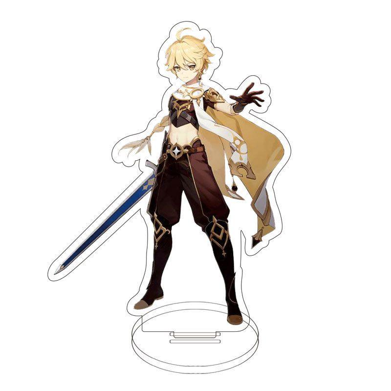 Изысканная акриловая подставка-фигурка Genshin Impact с Клии, Кэ Цин, Гань Юй для настольной демонстрации