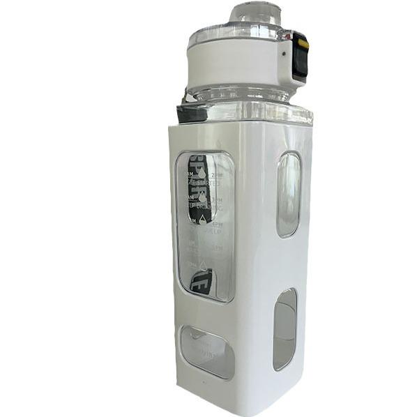 Creative Portable Square Sports Water Bottle 700ml with Handle and Straw for Outdoor Fitness