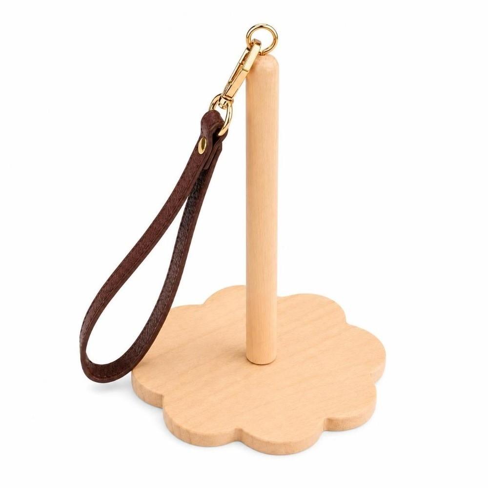 Rotatable Yarn Holder Wooden Knitting Accessories Portable Yarn Ball Winder Stand For Knitters