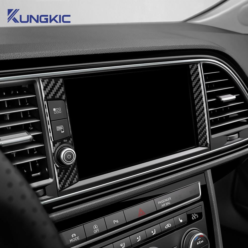 Carbon Fiber Style Interior Sticker for Seat Leon MK3 2017 2018 2019 LHD RHD Interior Panel