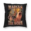 Маркус Червь Роберт Помощь Смешной Мем Наволочка Принтованная Полиэстер Чехол для Подушки Декор Наволочка Чехол Диван Квадратный 45X45см