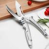 Stainless Steel Chicken Bone Scissor with Safety Buckle Food Scissor Food Cutter  Fish