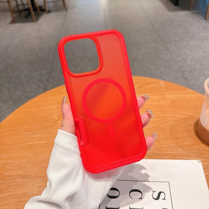 Модный Бронированный Магнитный Зарядный Защитный Чехол Для IPhone 17 Pro Max Air 16 15 14 Plus 13 12 Матовый Прозрачный Противоударный Чехол Для Телефона