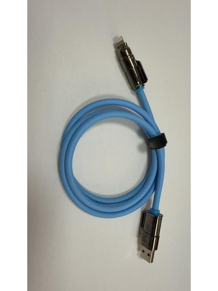 240W Dual Type-C PD Fast Charging Cable for Apple & Huawei (Four-in-One)