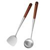 Handle Lengthened Kitchen Tools Stainless Steel Wok Shovel Soup Scoop Ladle Cooking Spoon Spatula