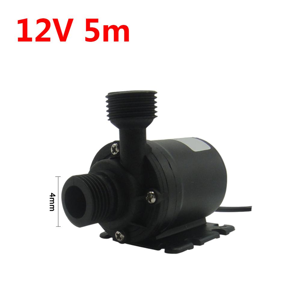 300L/H Water Pump Mini Brushless Motor Submersible Water Pump DC12V 24V Garden Portable 5.5M For Cooling System Fountains Heater