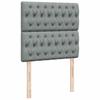 Box Spring Bed with Mattress Light Grey 80x200 cm Fabric