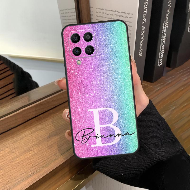 Персонализированные инициалы с именем на заказ для Samsung Galaxy M13 M23 M33 M53 M21 M31 M51 M30s M20 M12 M32 M52 M14 M34 M54 Чехол для телефона