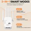 Усилитель WiFi 2025 6-антенный Сильный сигнал, Репитер WiFi, Двухдиапазонный 300/1200 Мбит/с (5 ГГц / 2,4 ГГц) ракета-носитель