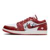 Jordan Air Jordan 1 Нескользящие Устойчивые к истиранию Низкие Винтажные Баскетбольные Кроссовки Мужские Красные FJ3459-160(Команда181-)