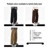 CHOCOOLATE Men's Corduroy Loose Fit Curved Leg Casual Pants