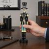 Festive Resin Crafts for Home Halloween Skull Nutcracker Figurine, Spooky Soldier Statue, Collectable Seasonal Desktop Statues Collectible Ornament