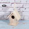 2шт деревянный домик для птиц подвесной скворечник для наружного сада патио декоративные аксессуары
