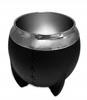 Czarny zestaw torpedo do yerba mate od un mate: tykwa inox matero, bombilla