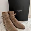 Б/у ботинки-жокейки SAINT LAURENT Wyatt 30