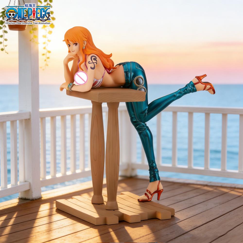 1 шт. Официальная фигурка Нами из One Piece, Атмосферный декоративный орнамент для рабочего стола и автомобиля, Идеальный подарок на дни рождения и праздники.