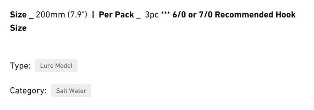 Chasebaits Ultimate Squid 200 Mm Sinking Lure 3/pack 104 (5317)