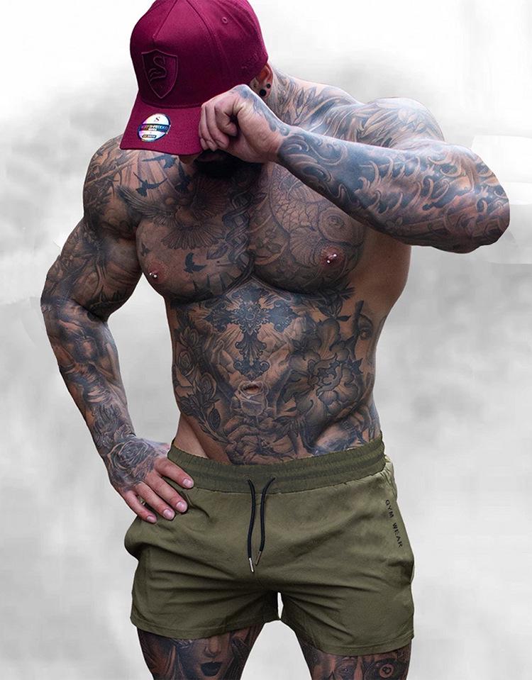 Мужские дышащие эластичные спортивные шорты для марафонского бега и тренировок со штангой