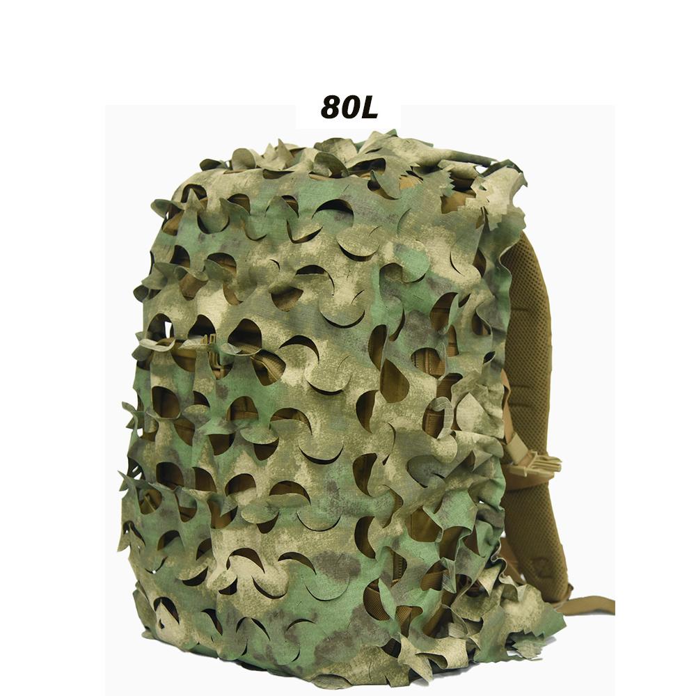 3D камуфляжный сетчатый чехол для рюкзака 60L 80L, камуфляжный чехол для охотничьего рюкзака с лазерной резкой, пейнтбольный десантник, охотничьи аксессуары