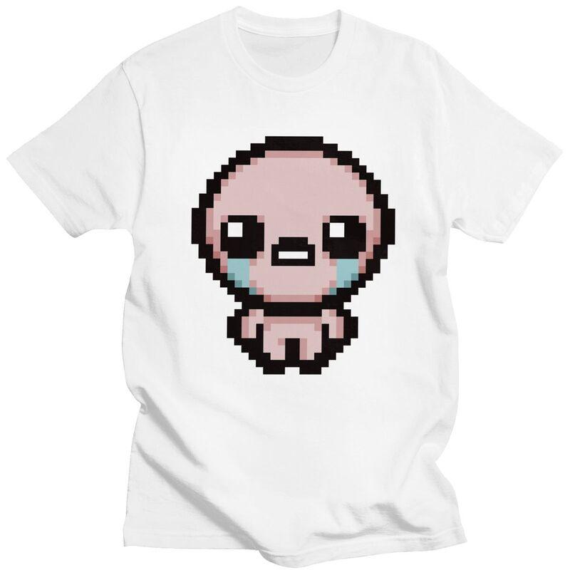 Пользовательская крутая пиксельная футболка The Binding Of Isaac для мужчин, с коротким рукавом, 100% хлопок, футболка для отдыха, уличная футболка