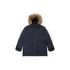 Levis FW22 Solid Color Fur Collar Zipper Long Sleeve Down Jacket Men Jacket Dark A5165-0001