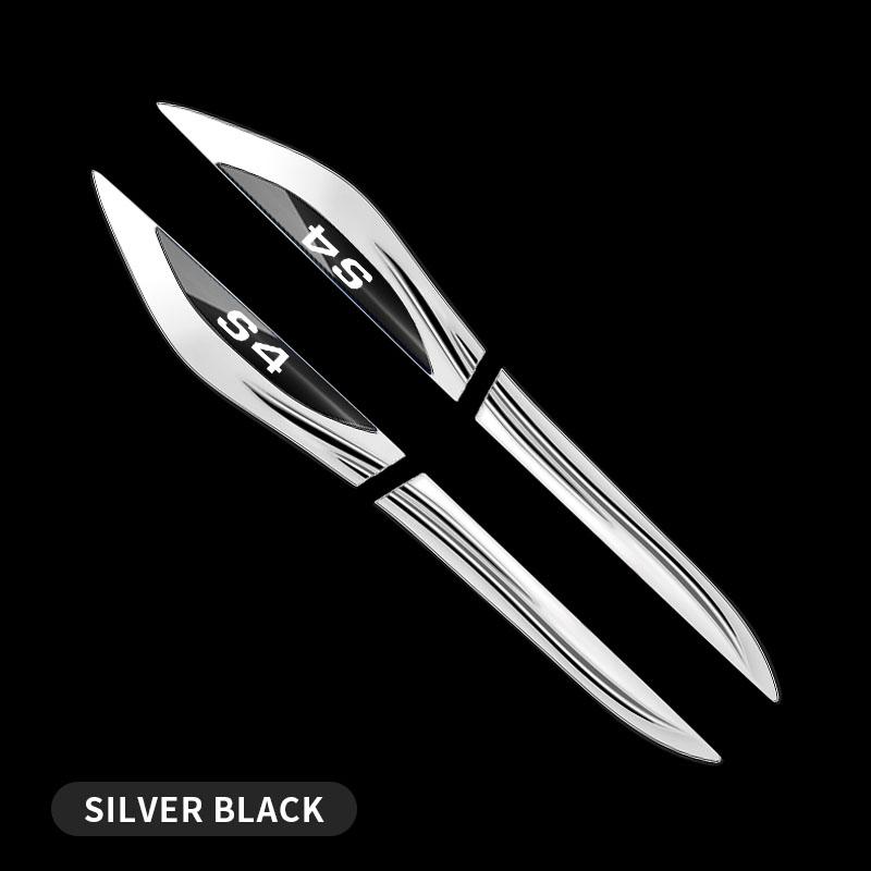Car Door Fender Side Blade Badge Car Body Anti Scratch Metal Sticker for 4GFIO S4 S5 S6