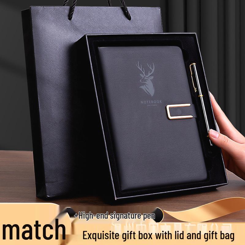 Personalized A5 Business Notebook with Logo - Thick Notebook for Office, Meetings, and Diary Use