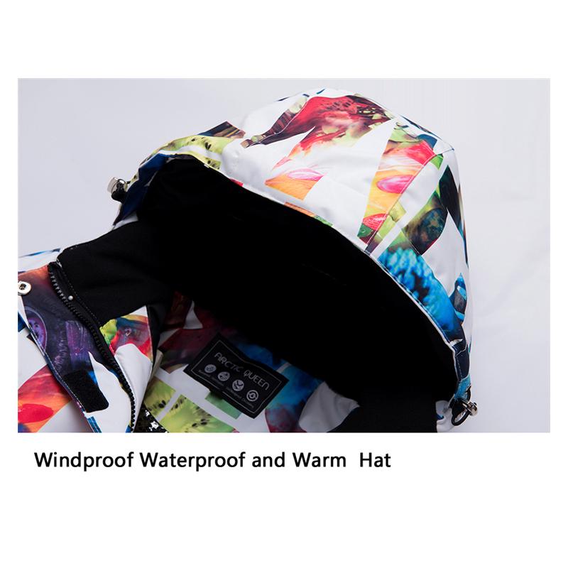 Зимний лыжный костюм для женщин, толстая теплая лыжная куртка, водонепроницаемое ветрозащитное пальто для катания на лыжах и сноуборде