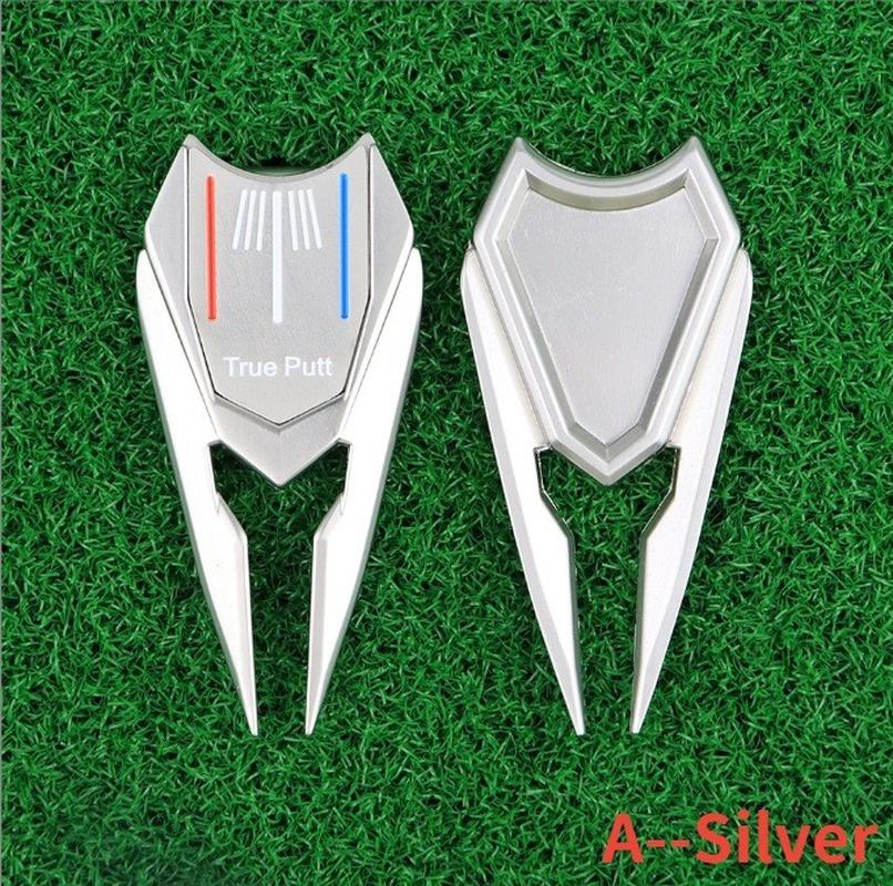 1 шт. металлическая вилка для гольфа, многофункциональный зеленый набор вилок, магнитный железный маркер, инструмент для разметки мяча для гольфа