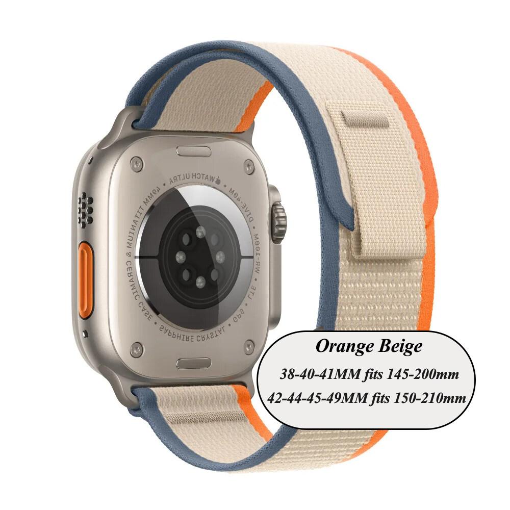 Ремешок Trail Loop для Apple Watch Ultra 2/Ultra 49 мм 45 мм 41 мм 44 мм 40 мм 42 мм 38 мм Нейлоновый ремешок iWatch для Apple Watch Series 9 8 7 6 SE 5 4 3 2 1
