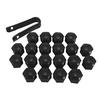 DYS Auto Shop 20Pcs 17mm Car Vehicle Wheel Center Nut Protection Cover Caps with Removal Tool