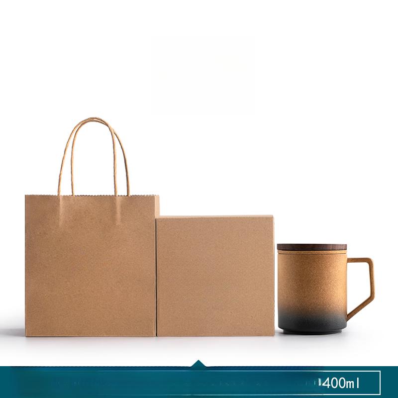 Керамическая кружка для чая с крышкой и фильтром, женская, мужская, офисная, чашки для разделения чая