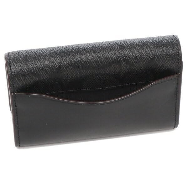 Coach Signature Black Card Case, Men's, Outlet, 91633 QBLWO [Used]