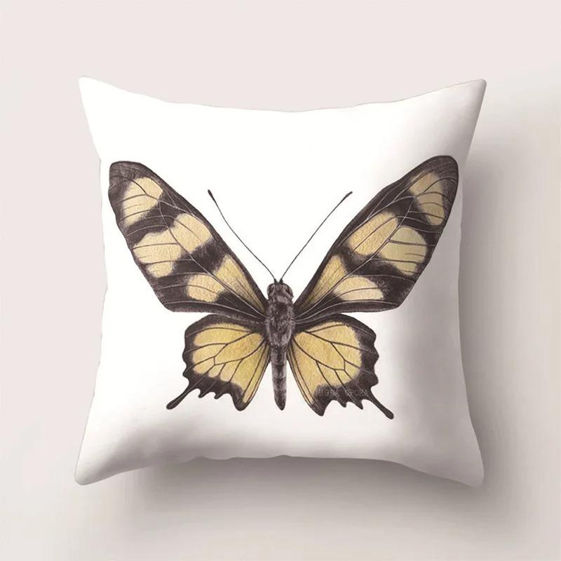 Colorful Butterfly Pillowcase Car Ornaments Office Living Room Sofa Home Pillowcase