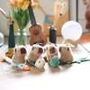 1 шт. Мультяшный милый браслет-манжета с капибарой Кавайный забавный плюшевый браслет-хлопушка с капибарой Кольцо на руку для женщин, девочек, детей, подарок