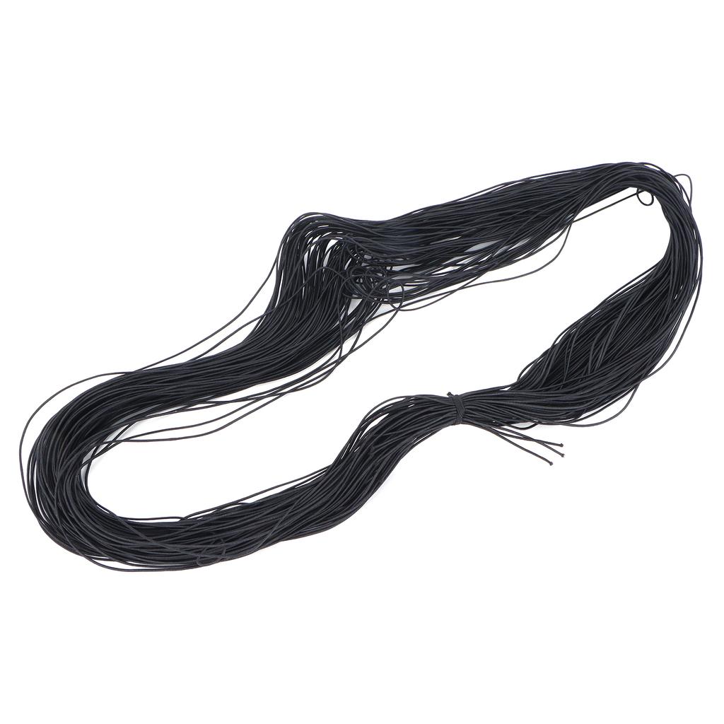 100 м круглая эластичная лента тег веревка DIY браслет бисер шнур линия аксессуары черный