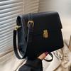 Маленькая женская сумка в стиле ретро, простая сумка через плечо, гонконгский стиль, ранняя весна, новая корейская версия, универсальная модная маленькая квадратная сумка на одно плечо