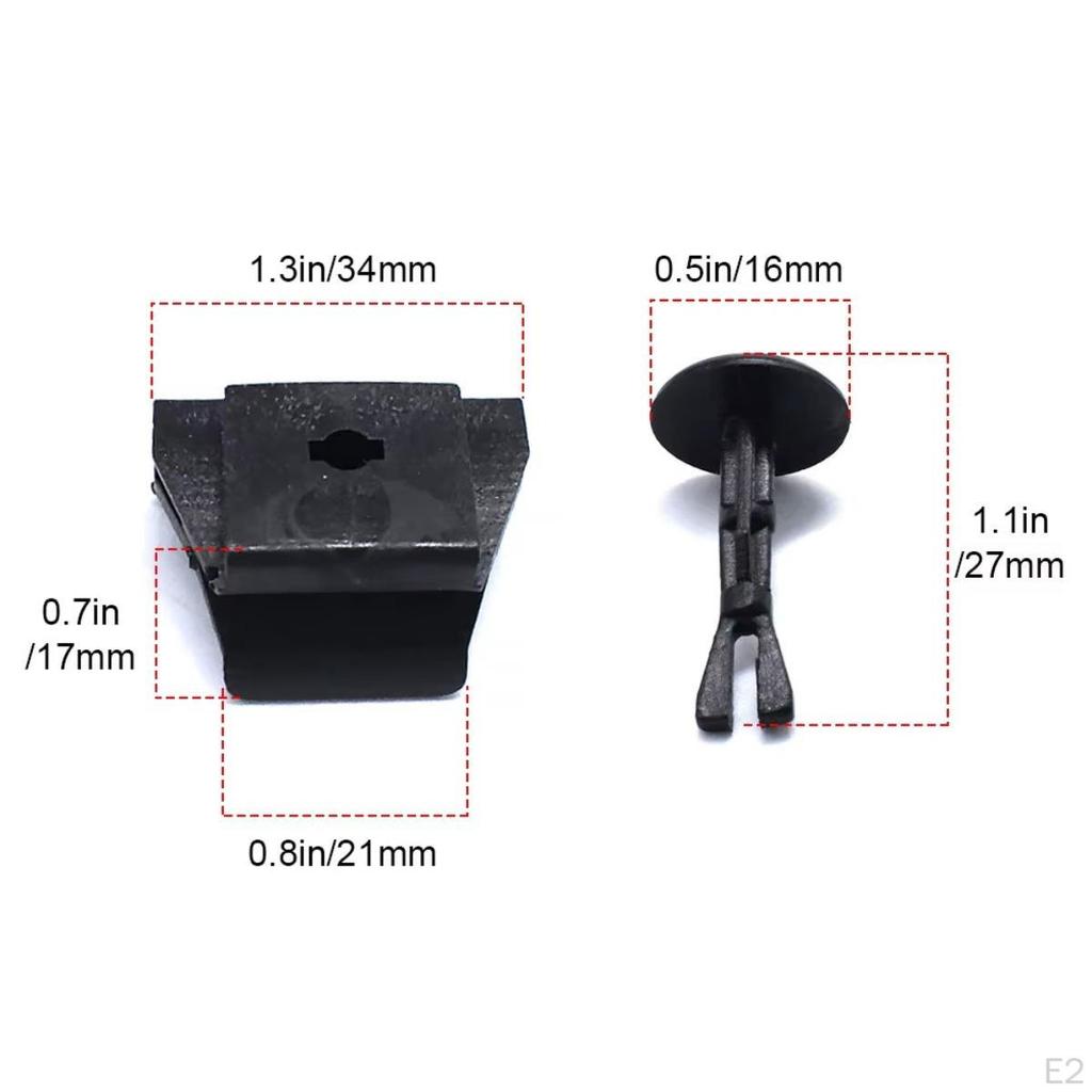 Automotive Engine Cover Clip Pin Set, Car Fasteners, Underbody Accessories