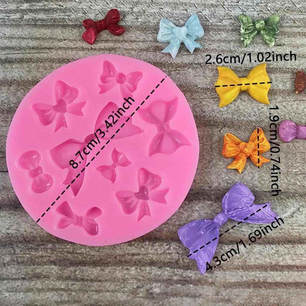 1 шт. - Милая форма для бантика, форма для бантика, форма для торта, мыла, ароматерапевтической свечи, форма для украшения поделок