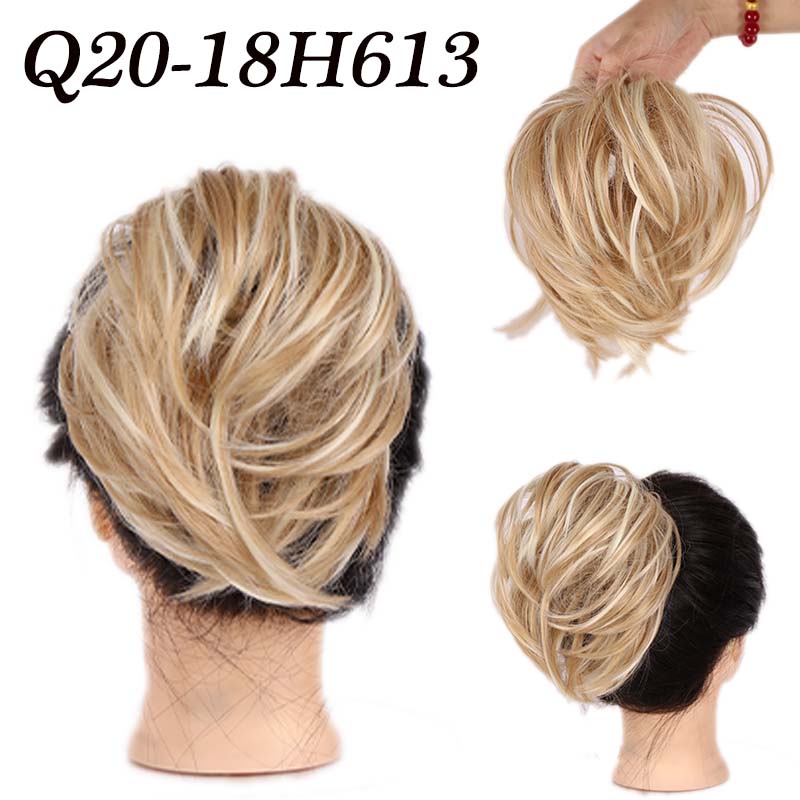 Модные булочки для наращивания волос, эластичные синтетические грязные резинки для волос, шиньон, эластичная лента, шиньоны для женщин