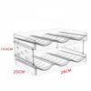 2Pcs Thickened Red Wine Rack Transparent Detachable Water Bottle Storage Rack Multi-layer Stacking Kitchen Cabinet Countertop