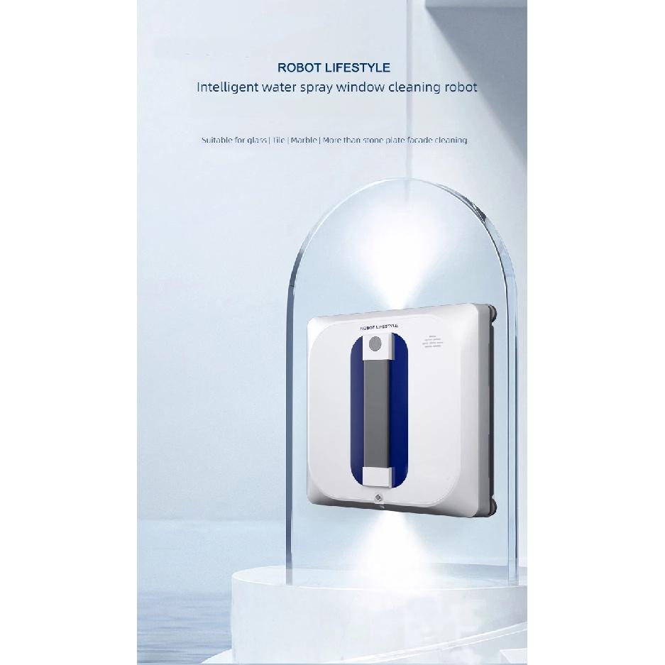 2026 Window Washer Robot Automatic Spray Water Robotic Glass Cleaner, 3200Pa Suction, Tuya APP Remote Control, Voice Prompt