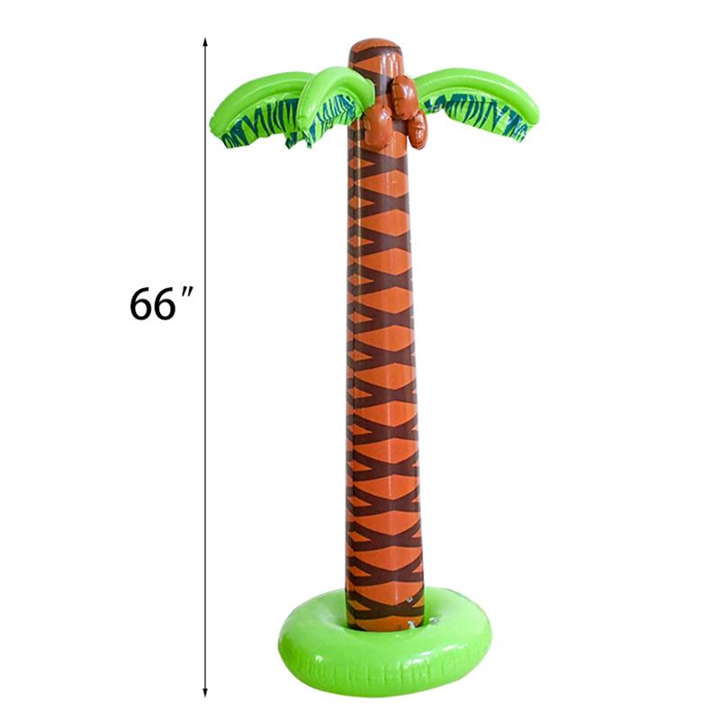 Набор из 2 гигантских надувных пальм Летний пляжный фон Детские сувениры Гавайская тропическая вечеринка по случаю дня рождения Луау Украшение для вечеринки у бассейна Игрушка