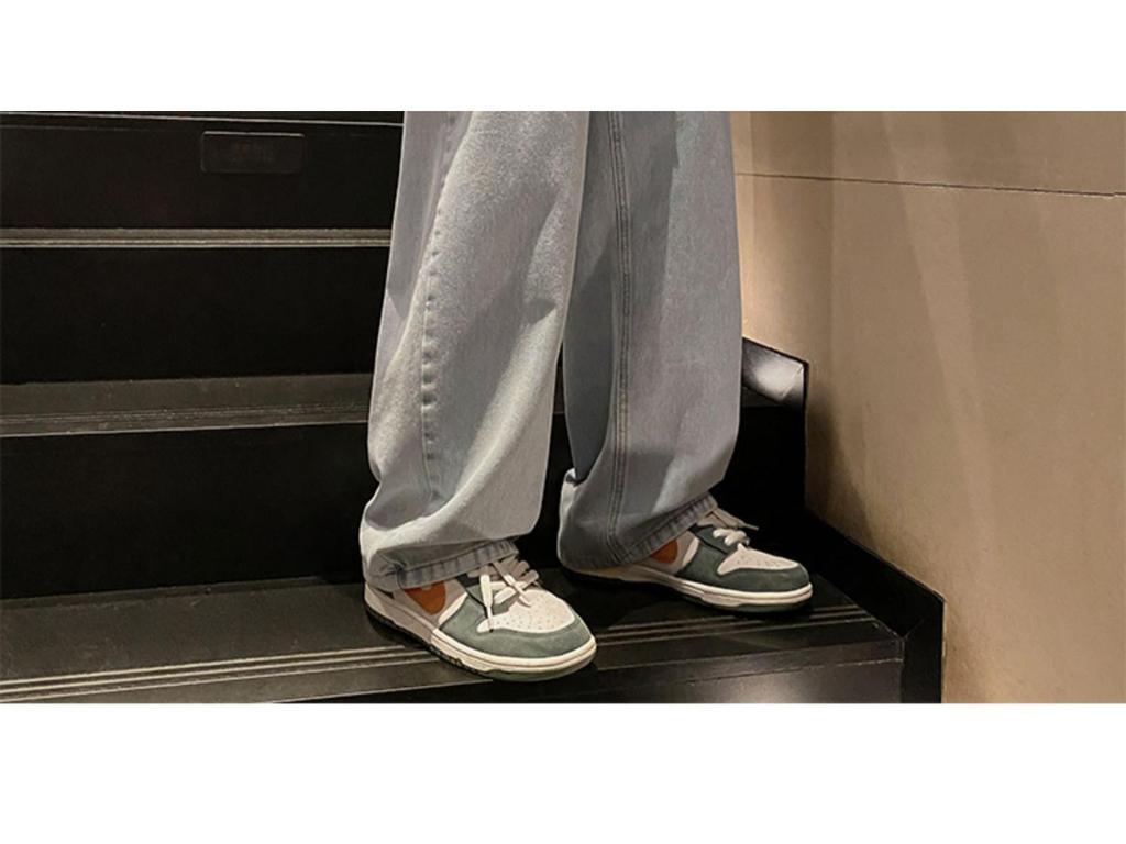 Мужские джинсы American Retro Wide-Leg — модные, свободные, прямого кроя для весны и осени