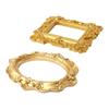 Retro Style Resin Nail Photo Frame Photo Props Nail Tips Display Board Hollow Embossed Frame
