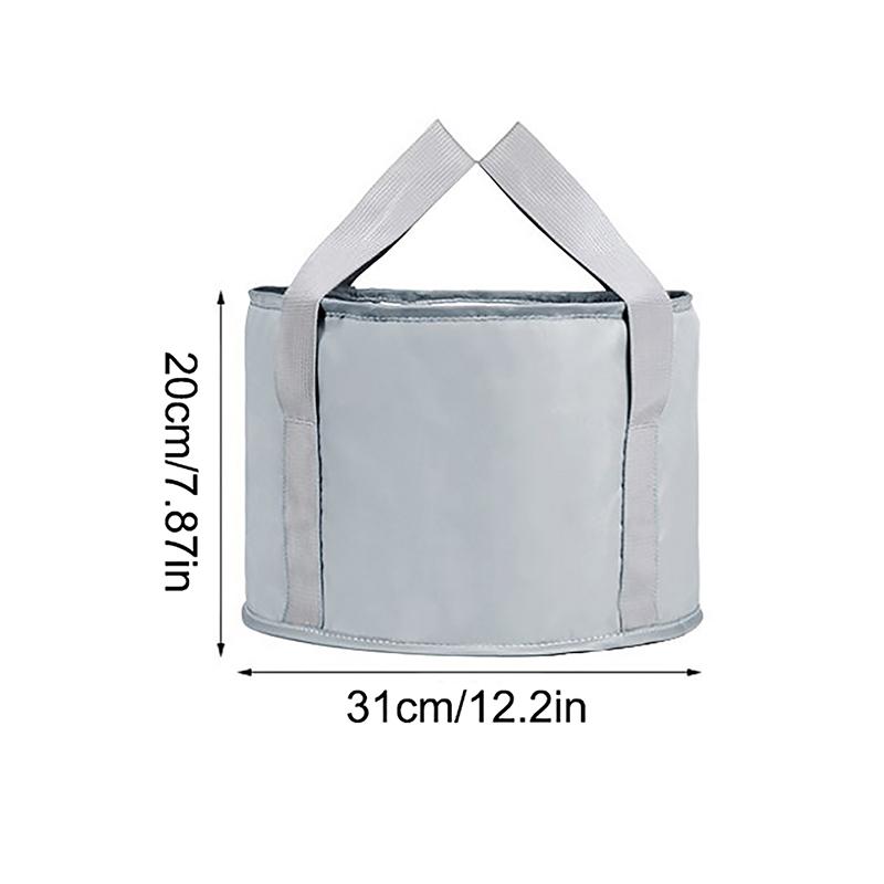 1 шт. Портативная складная ванна для ног с ручками, идеально подходит для замачивания ног во время путешествий, кемпинга и активного отдыха