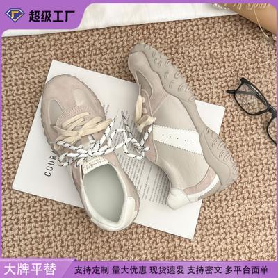 Летние новые кроссовки на платформе женские носят в стиле хай-энд колледж ретро папины кроссовки женские на шнуровке спереди
